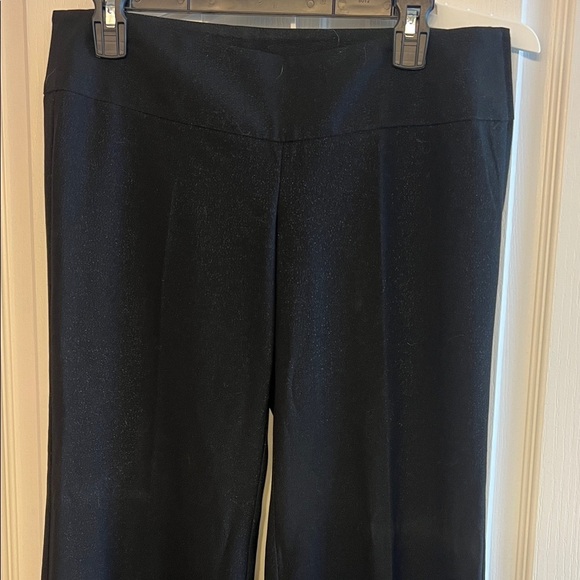 Forever 21 Pants - Forever 21 Sparkly Side Zip Classic Black Women's Wide leg Tuxedo style pant sz7